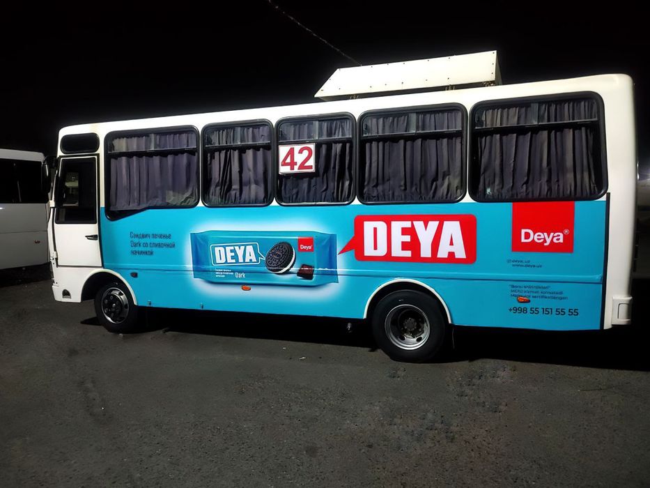 Reklama xizmati // tashqi reklama // bilbord // led ekran // avtobus