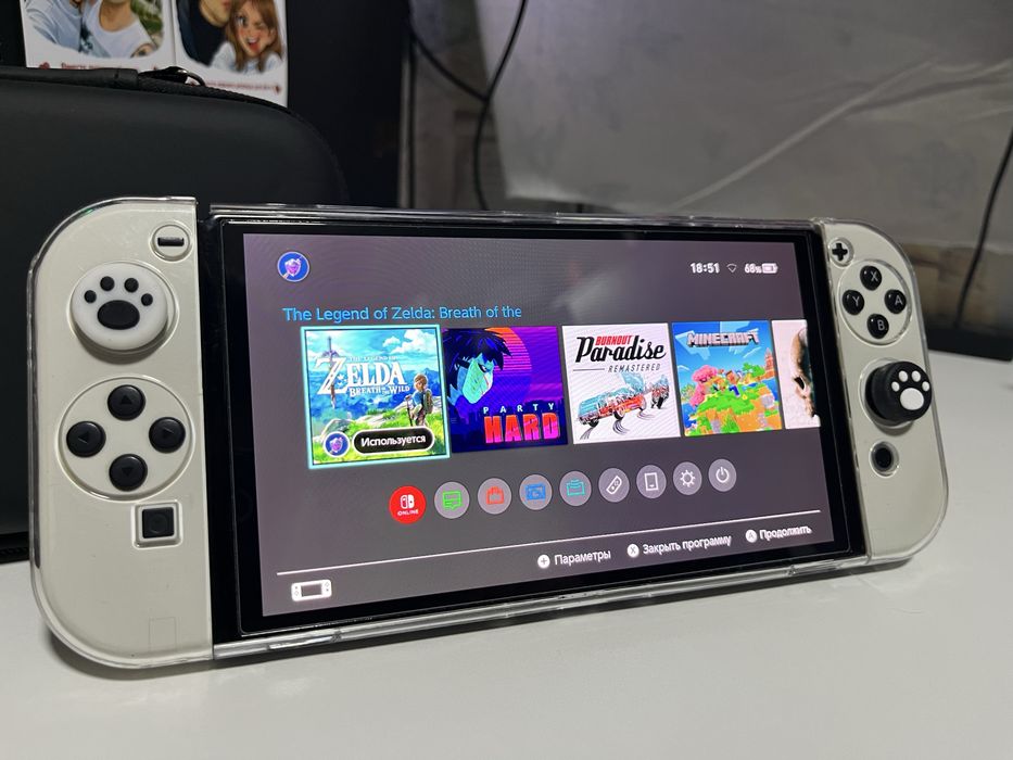 Nintendo switch oled прошитый,взломанный,чипованный