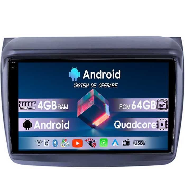 Navigatie Mitsubishi L200 2008-2016, Android 14, 4GB RAM/64GB ROM