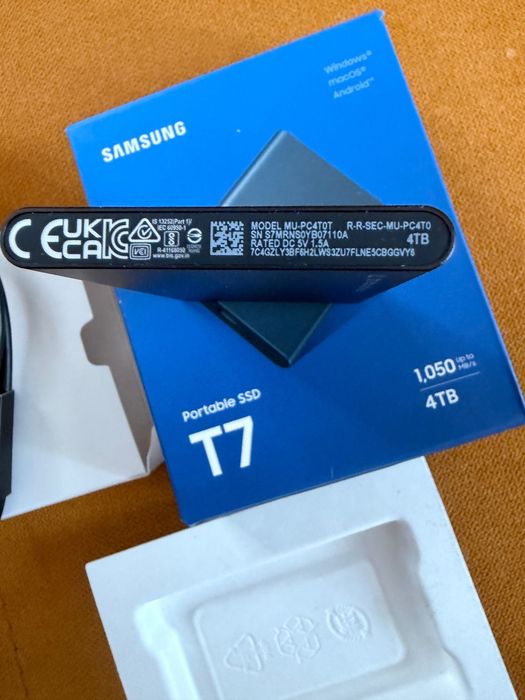 Samsung T7 Portable SSD 4TB