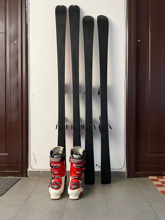 Skiuri Atomic170cm / Fischer 160cm/clapari Atomic