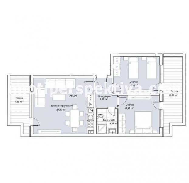 Продава се Тристаен апартамент в Пловдив, Христо Смирненски - 111 кв.м за 1793 €/кв.м - Снимка #4