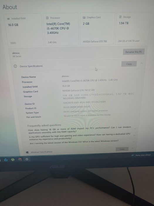 PC Gaming de vânzare sau schimb cu un telefon.