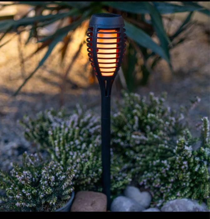 Lămpi Solare Decor Garden – 6 Bucăți, Efect Flacără