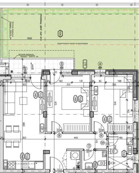 Обзаведен тристаен с двор, Малинова долина