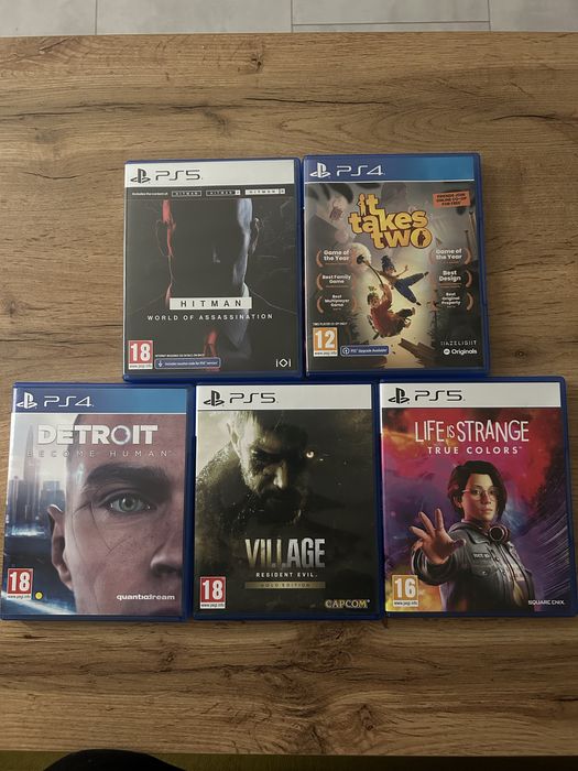 Игри Ps5 - Hitman , It Takes Two , Detroit , Resident Evil , Life is s