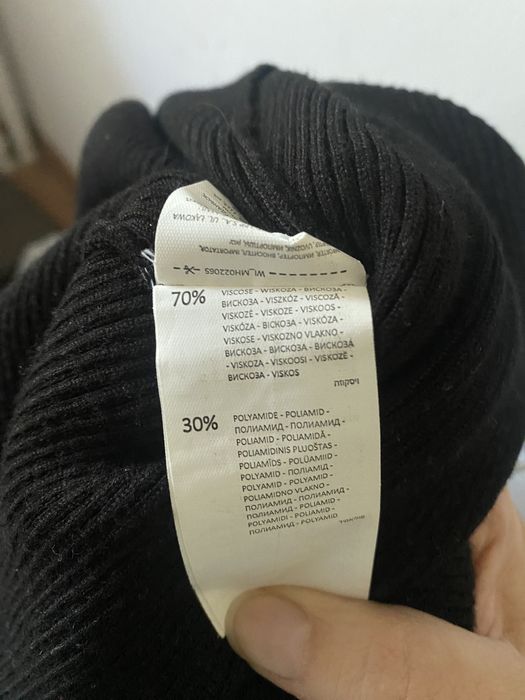 Fusta midi dreapta S tricot caldiroasa iarna toamna