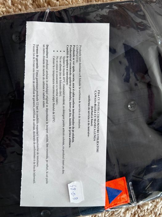 Camasa IGSU Pompieri 48/0 maneca lunga