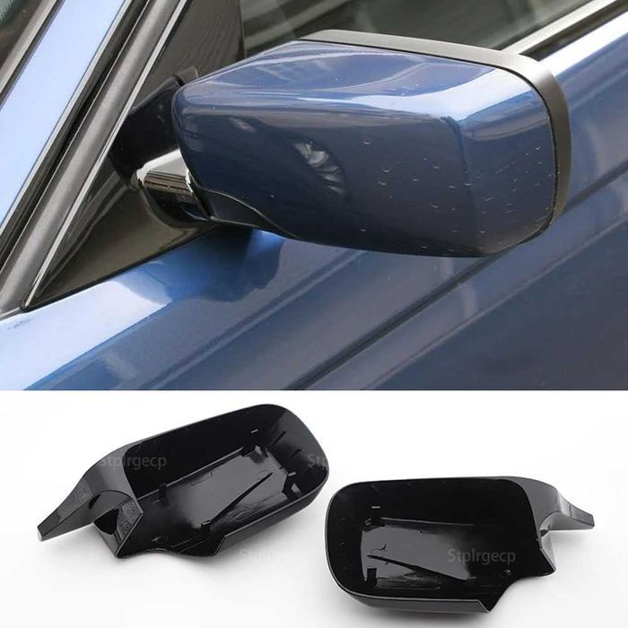 Capace oglinda negru lucios M batman BMW Seria 3 E46 Seria 5 E39