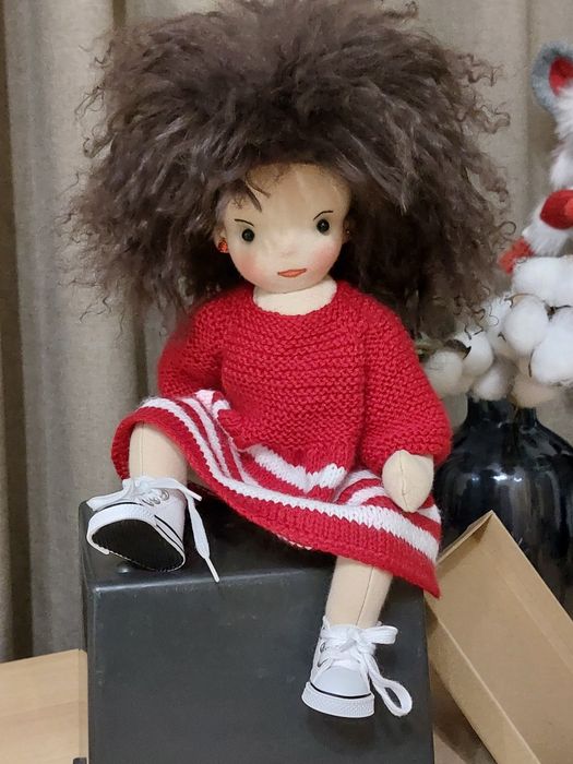 Кукла   ручной  работы, текстильная,  интерьерная (игровая)