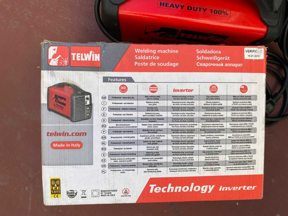 Aparat Sudura Telwin Technology 186 HD (MMA + TIG