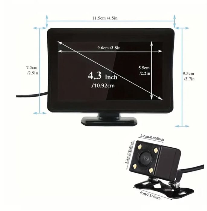 Kit camera de marsarier, cu ecran LCD de 4, 3 inchi - Promotie !!!
