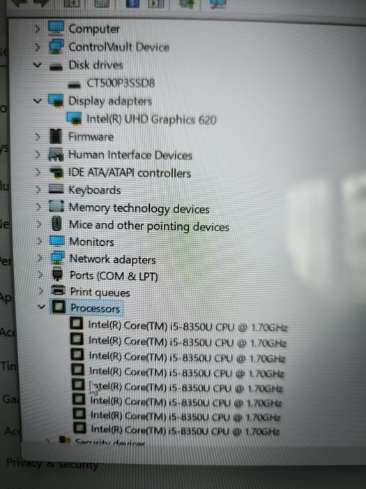 Dell Latitude 5490 14" FHD, I5-8350u 3.6ghz, 16gb ddr4,ssd 500g, win11