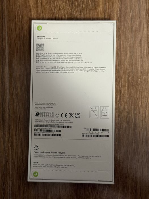 Iphone air 1tb SIGILAT Garantie