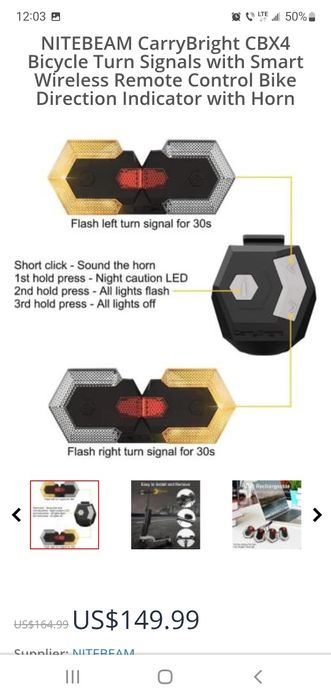 Semnalizari Bluetooth CarryBright CBX4