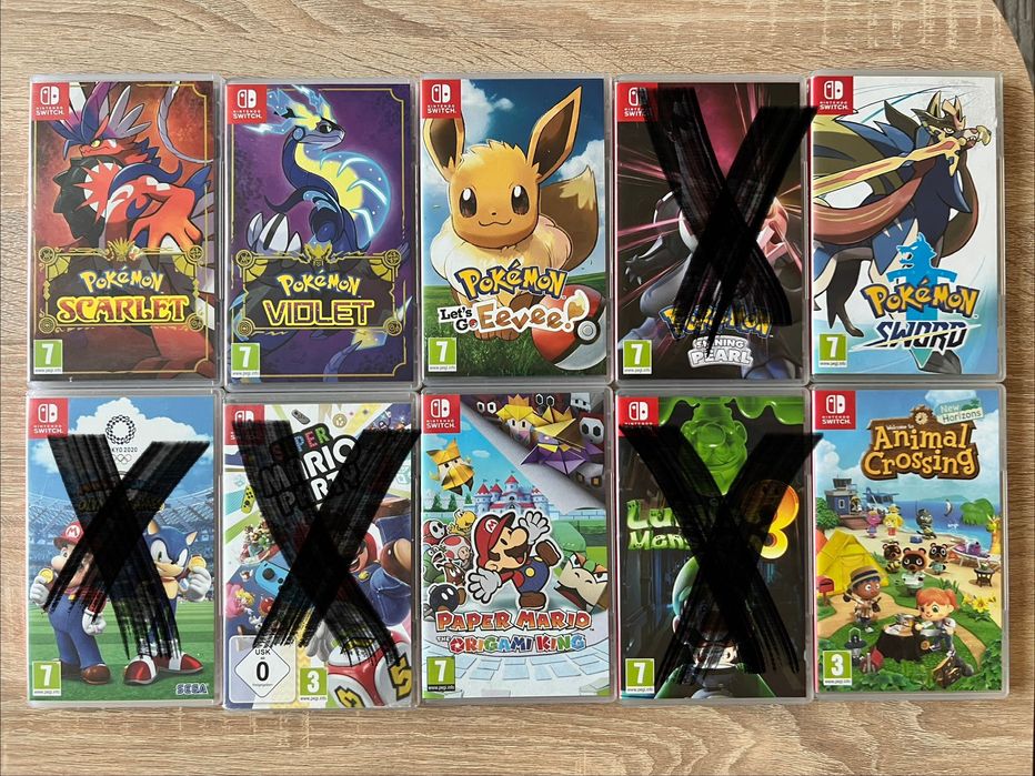 Игри за Nintendo Switch- Animal crossing, Pokemon, Mario