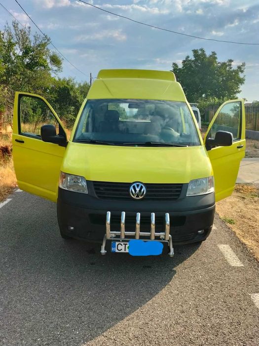 VW T5 2.5 diesel, inaltat, camper minimal 2 locuri, AC, schimb cu rulota