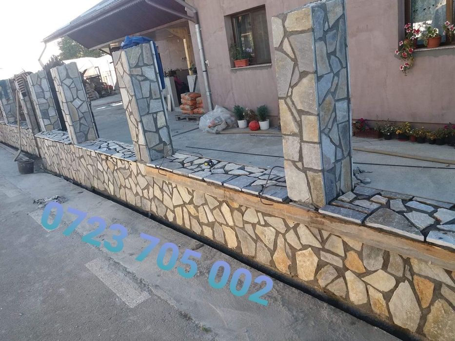 Piatra naturala de munte de Grecia 100%. Lucrez în toată Țara