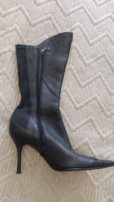 Кожанные сапожки