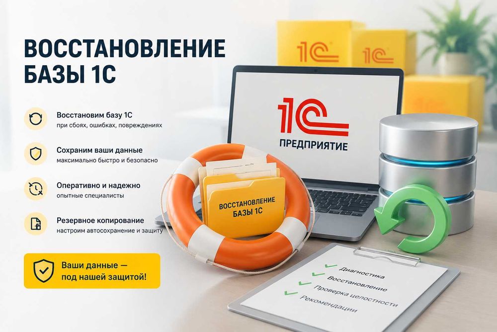 Восстановление базы 1С / 1C Baza qayta tiklash