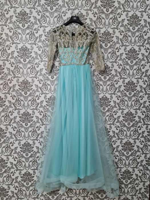 Платье голубое, 34 размера