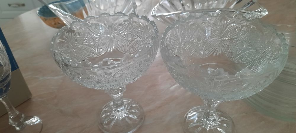 Фужеры, вазы стекло и хрусталь
