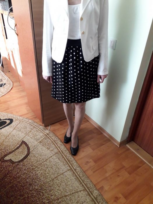 Fusta bumbac cu buline