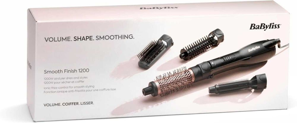 Четка с горещ въздух BaByliss Smooth Finish AS122E, 1200W