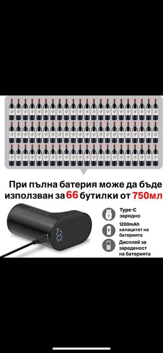 Redsack Електрически декантер/помпа за вино, уиски и ликьор