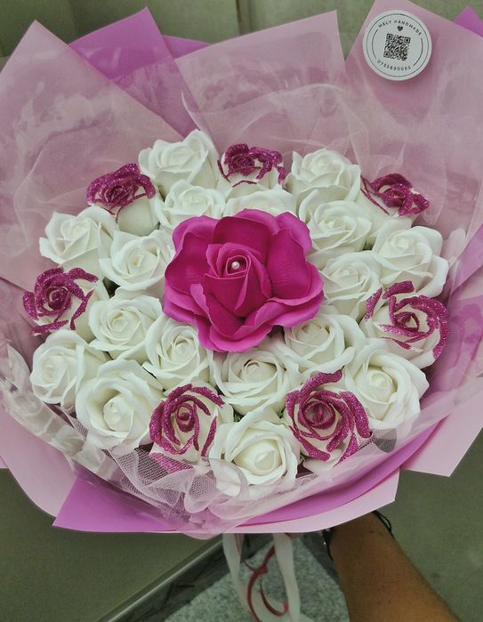 Buchete flori/buchet trandafiri săpun/Buchet Bujori