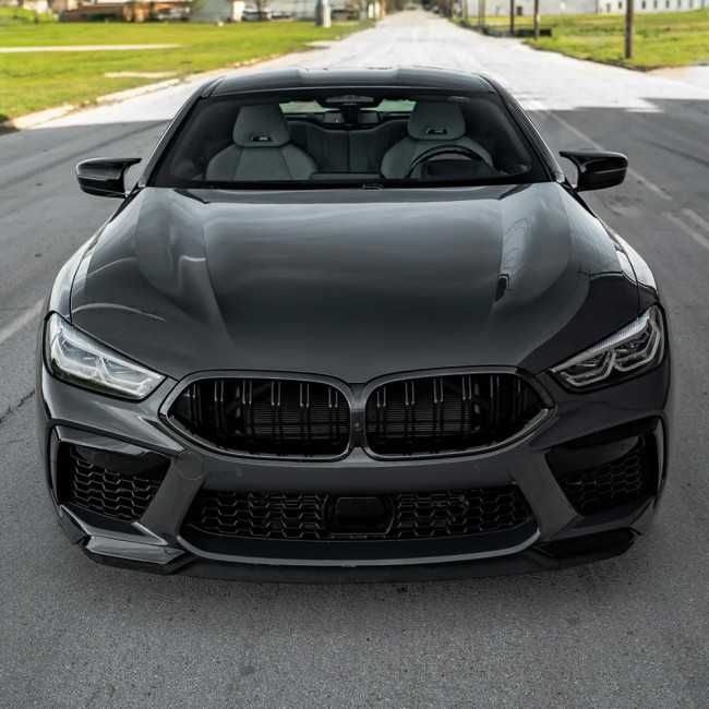 Grile Grila Nari Duble M BMW Seria 8 G14 G15 G16 2018-22, Negru Lucios