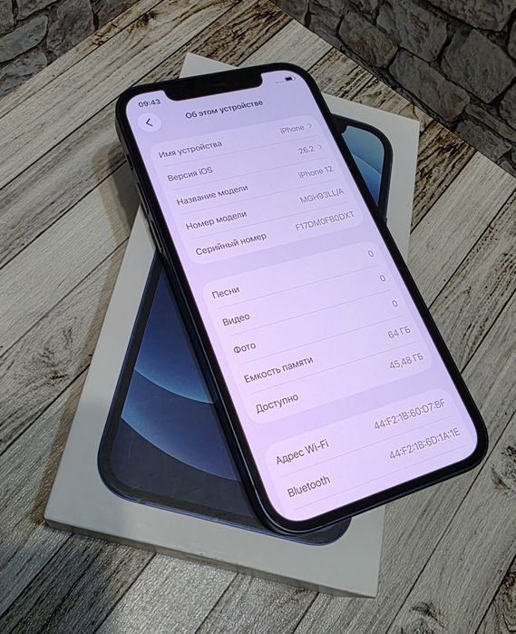 Iphone 12 64gb синий