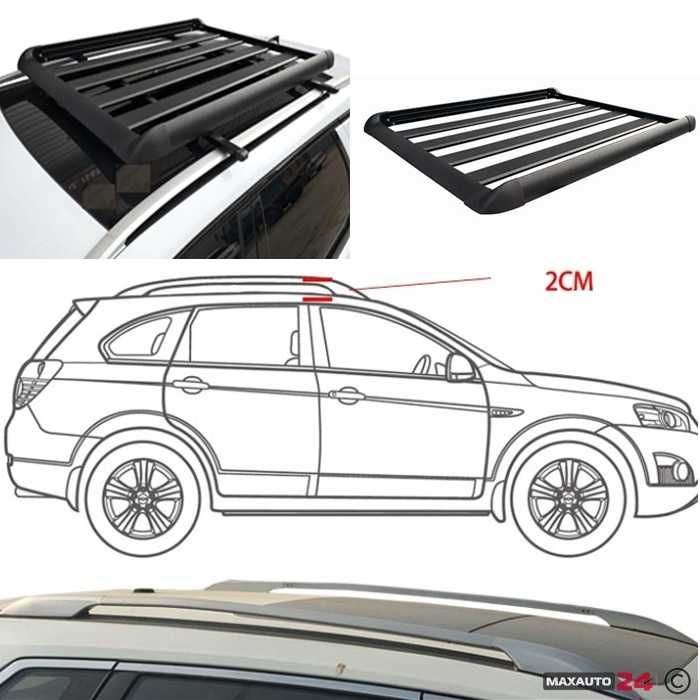 Черен Багажник за покрив 160 x 110 см – Практично решение за пътувания