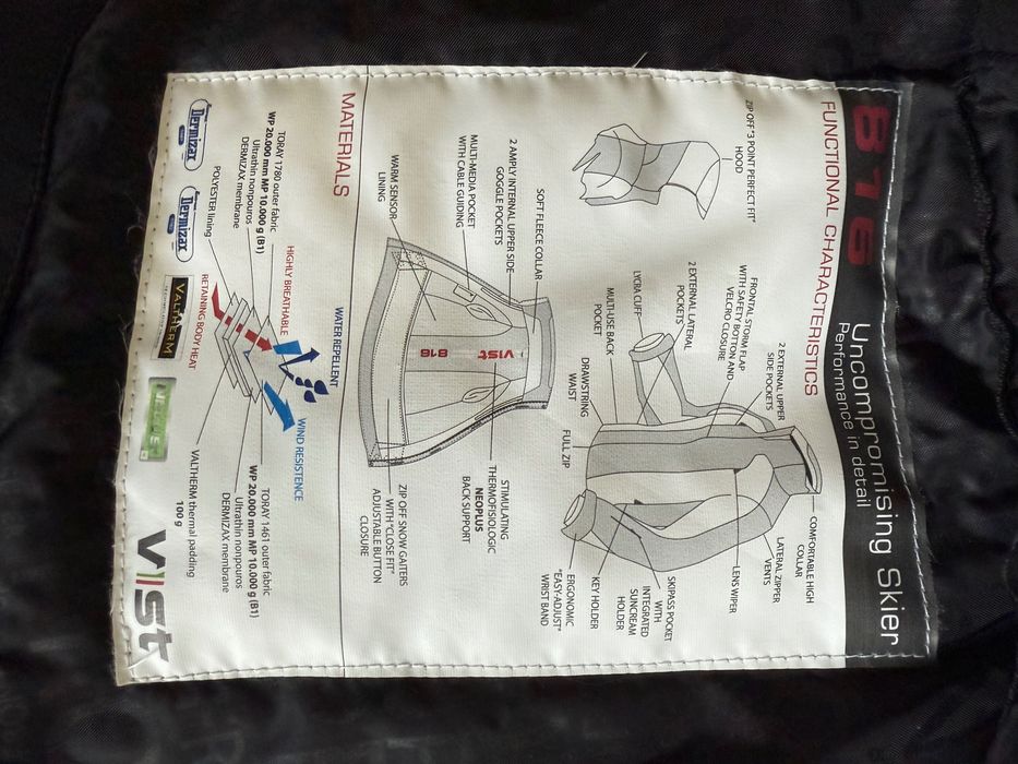 Vând costum de schi VIST mărimea L, utilizat