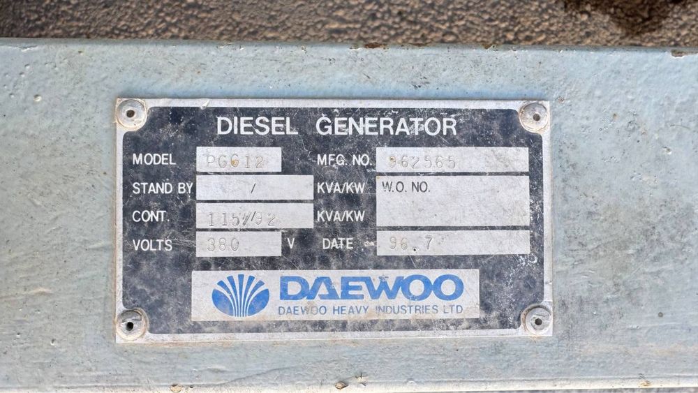 Genirator 115 kwa DAEWOO ARIGINAL