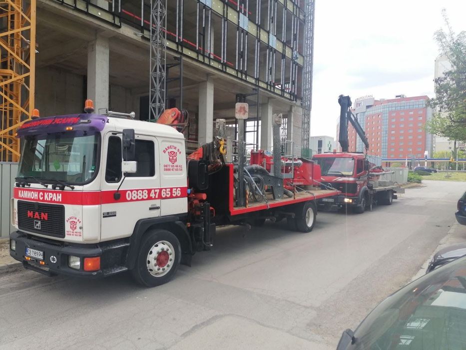 Транспортни услуги - Камион с кран