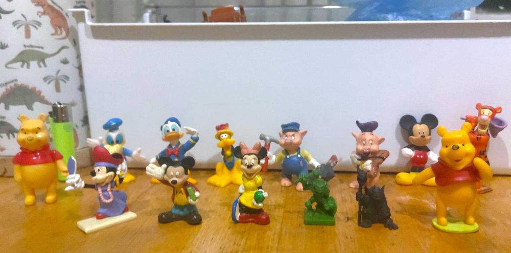 Лотове Kinder Surprise ретро  - лъвчета, хипопотами, Мики Маус