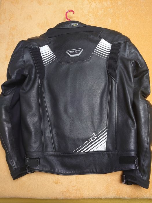 Geaca moto Macna XL (real M) piele, protectii
