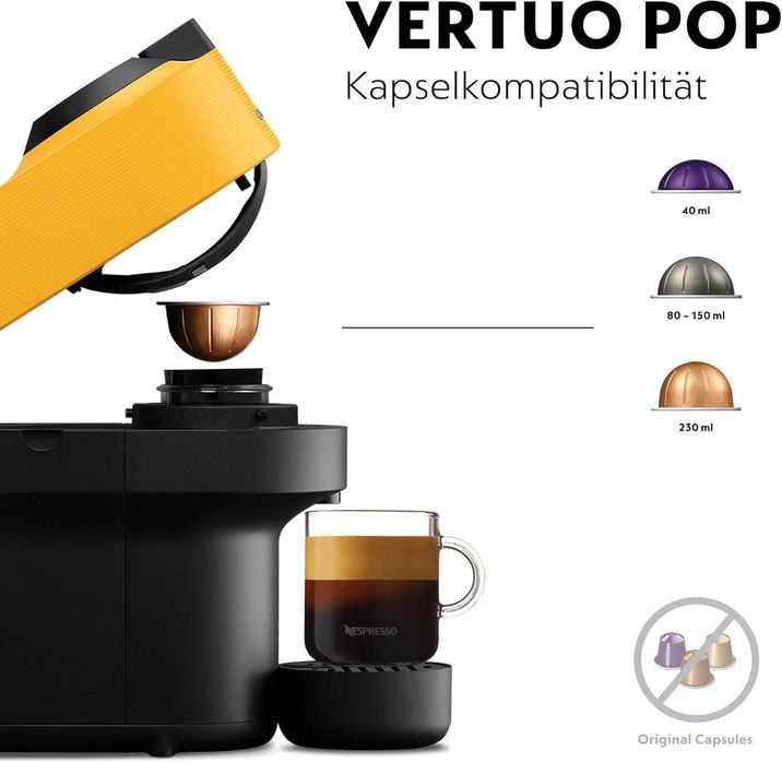 Кафемашина с капсули Nespresso DeLonghi ENV90.Y Vertuo Pop Yellow