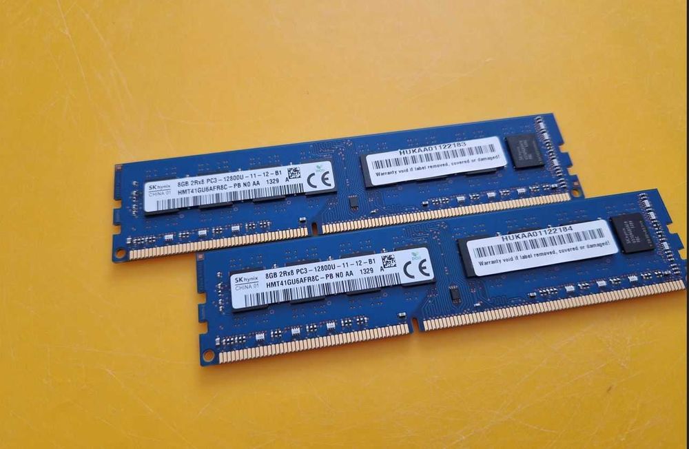 Kit 16GB DDR3 Desktop,2x8GB,SK Hynix PC3 12800,1600Mhz,CL11 Doble Sided