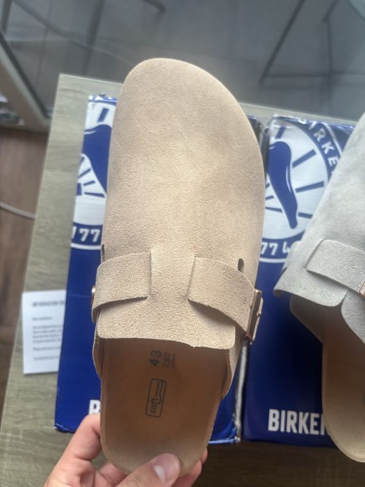 Birkenstock Boston din piele întoarsă Noi Mărimi 40 și 43