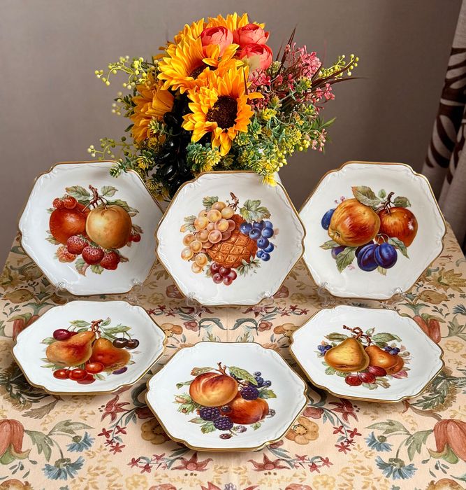 сервиз десертных тарелок — Фарфор Mittertech Bavaria Германия