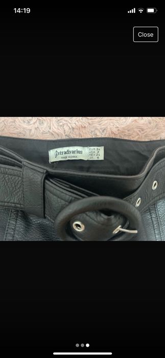 Fusta imitatie piele Xs Straduvarius