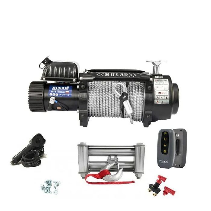 troliu profesional puternic  la 12V Husar Winch BST S 18000 lbs(trage 8165 kg)