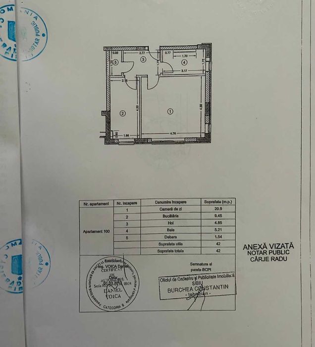 Apartament tip studio(garsoniera conf.I)  mobilat ,,la cheie" si cu boxă inclusă Avantgarden, Selimbar (SB)