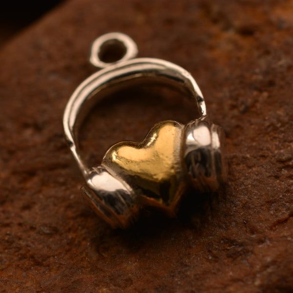 Сребърен медальон 925 „DJ Сърце“ | Талисман за любов към музиката |