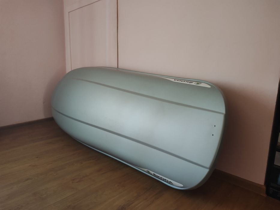 Cutie portbagaj Skoda - 380L +  Set bare transversale suport portbagaj originale Skoda Karoq 2018 - prezent