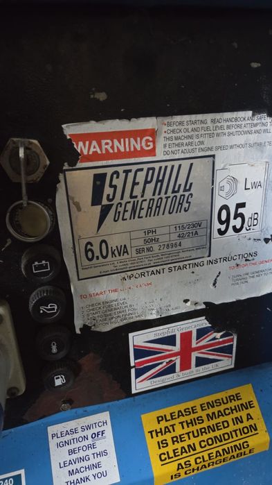 Generator curent diesel stephill 6kva yanmar