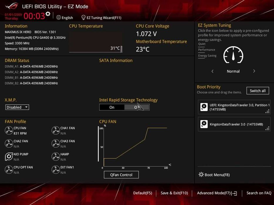 Дъно Дънна платка ASUS ROG Maximus IX Hero Z270 1151 DDR4 OVERCLOCK