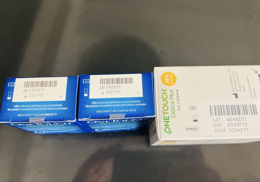 2 cutii teste one touch select plus + ace